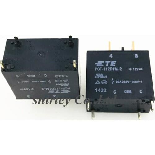 Shipping 10pcs/lot 100% new Imported car power relay PCF-112D1M-2 a normally open 12vdc 20A250VAC 4pin