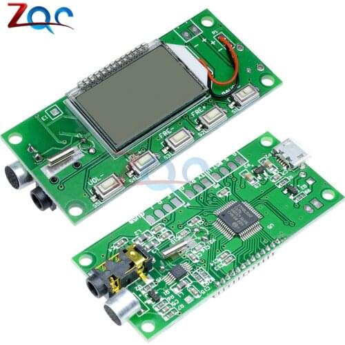 DSP PLL 87-108MHZ LCD FM Radio Wireless Microphone Stereo Transmitter Receiver Module Hot Sale Brand New