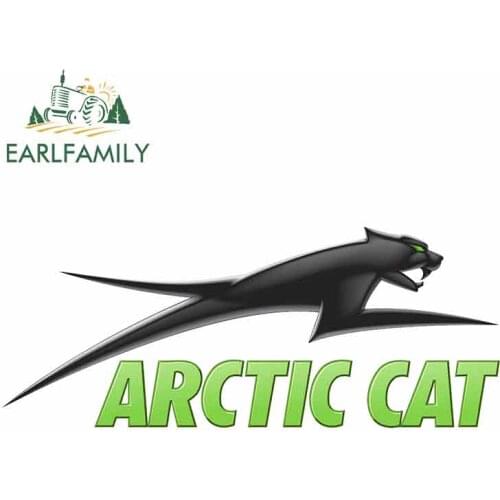 EARLFAMILY 13cm x 5.3cm for ARCTIC CAT Logo Car Stickers Vinyl JDM Bumper Trunk Truck Graphics Windshield Bumper Windows Decal