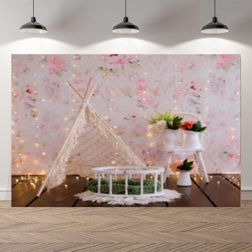 SeekPro Photo Backdrops New Born Baby Portrait Blingbling Deco Poster Baby Birthday Photographic Studio Backgrounds Photocall