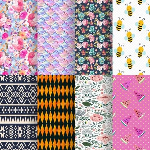 20*33cm Strawberry Printed Smooth Synthetic Leather Faux Leather Fabric for Bows DIY Handmade Materials Crafts,1Yc10508