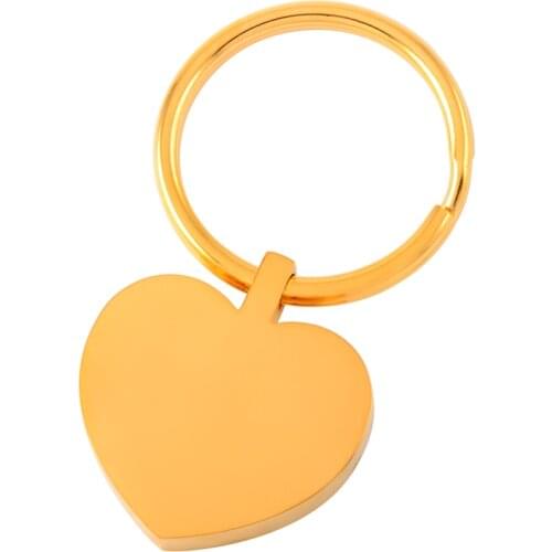 IJK2013 Golden Heart Urn Cremation Jewelry Keychain Women,Hot Sale 316l Stainless Steel Memorial Pet Ashes Keepsake Key Chain