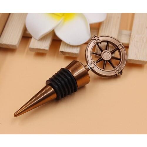 Compass Wine Bottle Stopper Wedding Favors And Gifts Wedding Gifts For Guests Wedding Souvenirs Party Supplies