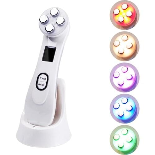 Mesotherapy Electroporation RF Radio Frequency Facial LED Photon Skin Care Device Face Lifting Tighten Wrinkle Removal Eye Care
