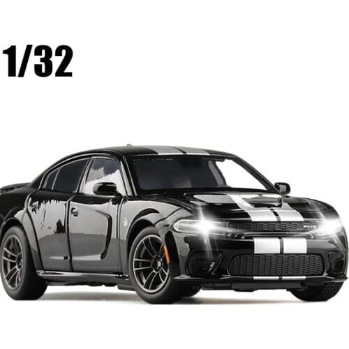 1:32 Dodge Challenger SRT Hellcat Sport Car Model Alloy Diecasts & Toy Vehicles Simulation Collection Kids Toy Gift