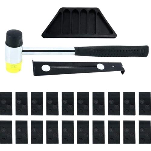 Home Laminate Wooden Flooring Installation Tools Kit Floor Fitting Tool With 20 Spacers Woodworking Installation Accessories New