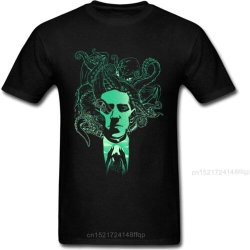 Night Terror T-Shirt Latest Men T Shirt Cthulhu Tshirt Father Day Tops Black Green Clothing Summer Cotton Tees Short Sleeve