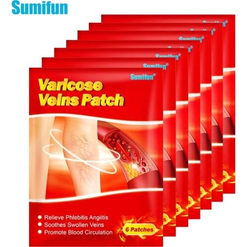 36pcs Sumifun Varicose Veins Medical Plaster Vasculitis Phlebitis Patch Spider Varicosity Angiitis Removal Herbal Sticker D5187