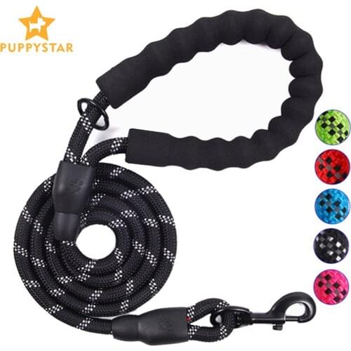 Dog Leash Rope Reflective Dog Leashes For Medium Large Dogs Running Durable Nylon Dog Leash Collar Harness Pet Leads Accessories
