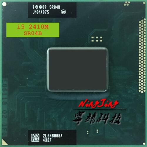 Intel Core i5-2410M i5 2410M SR04B 2.3 GHz Dual-Core Quad-Thread CPU Processor 3M 35W Socket G2 / rPGA988B