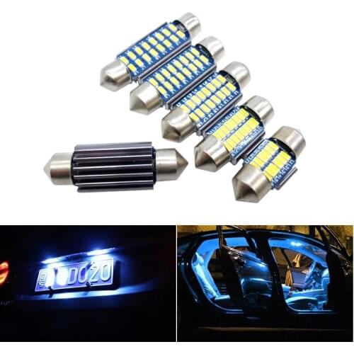 4x Canbus Led Festoon C10w C5w Led Lamp Lighting Car Dome Light Bulb For Skoda Octavia Superb Fabia Mk1 Mk2 Mk3 1 2 Sedan Combi