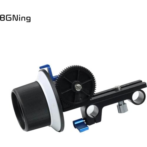 Follow Focus with Gear Ring Belt for Canon and Other DSLR Camera Camcorder DV Video Fits 15mm Rod Film Making System