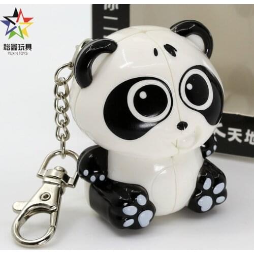 Magic cube puzzle YuXin Special 2x2x2 2x2 mini Panda professional creative educational toys game keychain Mini cube
