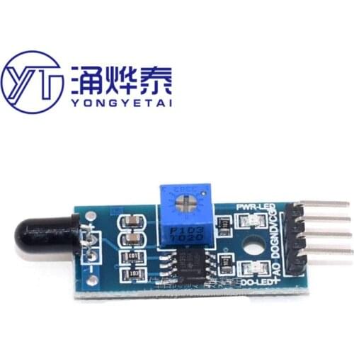 YYT Flame Sensor Module Detection Module Infrared Receiver 4 Pin Electrical