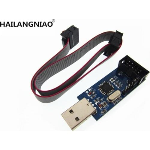 100%NEW 5SET New USBASP USBISP AVR Programmer USB ATMEGA8 ATMEGA128 Support Win7 64K