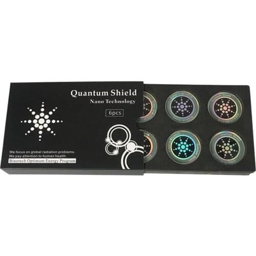 Anti-Radiation Stickers For Mobile Phones Round Shape Electromagnetic Shield Anti-Electromagnetic Wave Patches 6 Pieces