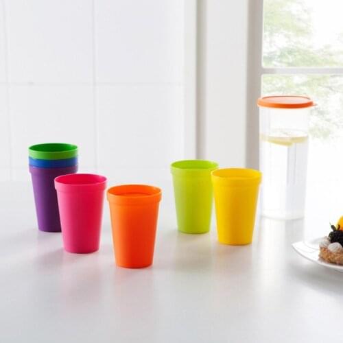 7Pcs Eco-friendly Non-slip Tumbler Cup Portable Drinking Cup RainboTravel Mug