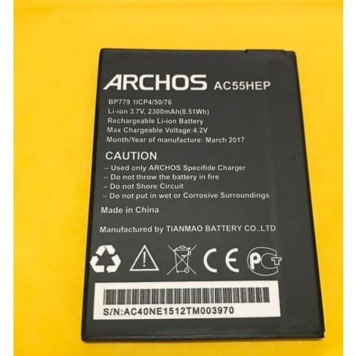 2300mAh Battery For ARCHOS 55 Helium Plus / Helium+/BSF20 Batteries + track code