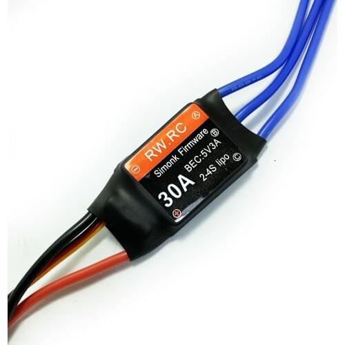 BJT 30A 2-4S Brushless Outrunner Motor ESC Speed Control for RC FPV Racing Drone - 30A