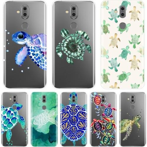 Back Cover For Nokia 7.1 6.1 5.1 3.1 2.1 Plus Silicone Soft Green Blue Turtle Animal Phone Case For Nokia 7.1 6.1 5.1 3.1 2.1