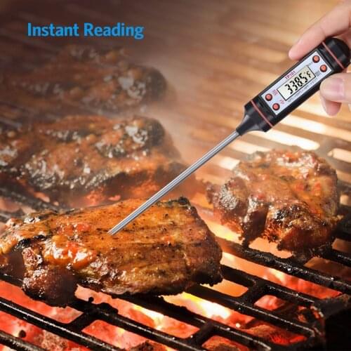 Digital Meat Thermometer Probe Kitchen Cooking Thermometer Barbecue Grill Food Thermometer for Milk Water Smoker BBQ Accessories