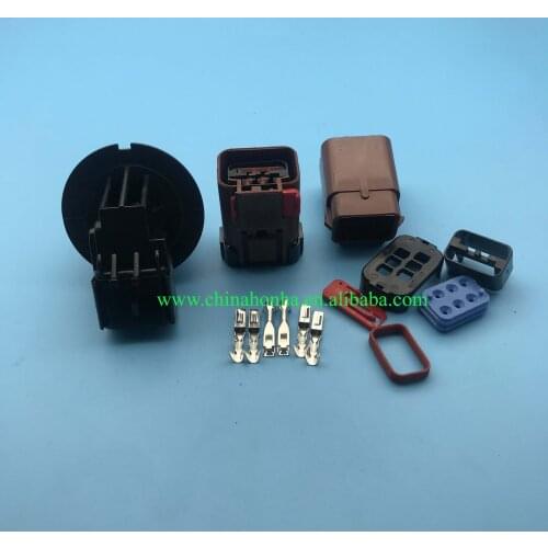 DJ7066-2.8-11/21 6 way 90 deg bulkhead insulated wire lamp holder male and female connector 54200608