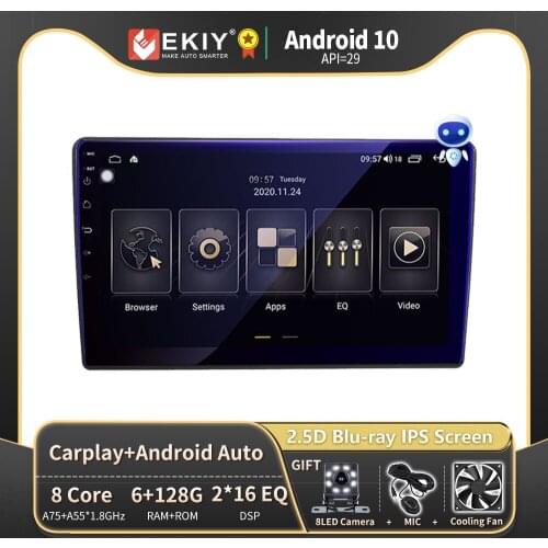 EKIY 6+128G 8 CORE For VW/Volkswagen/Golf/Passat/b7/b6/Skoda/Seat/Octavia/Polo/Tiguan Android 10 Car Radio Navi GPS Stereo 2din