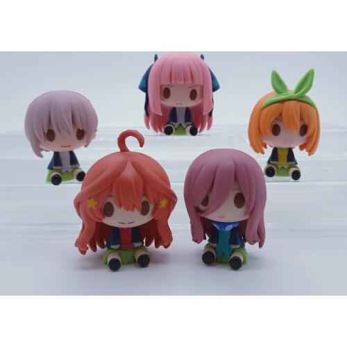 5Pcs/Set Anime The Quintessential Quintuplets Figurine PVC Nakano Nino Model Action Figure Toys For Children Birthday Gifts