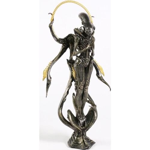 Aliens Buddha Refuge Iron and Blood Alien Figure Model Toy Doll Christmas Gift 28cm