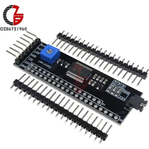 MCP23017 5V Expander 1602 12864 2004 LCD Driver Module I2C IIC Serial Interface MCU I/O Drive PWM Adjustable for Arduino