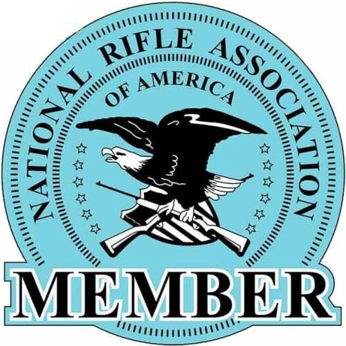 NRA National Rifle Association Member Sign Funny Car Stickers Vinyl JDM Bumper Trunk Truck Cover Scratches Waterproof Graphics