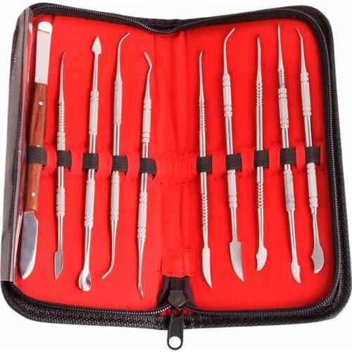 Stainless Steel Probe Tooth Care Kit Dental Mirror Dental Dentist Prepared Tool Instrument Tweezer Hoe Sickle Scaler 5/10Pcs