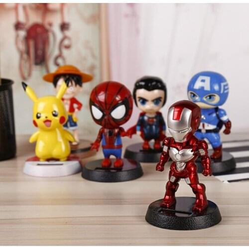 2021 new solar doll swing car decoration creative animation car decoration gift