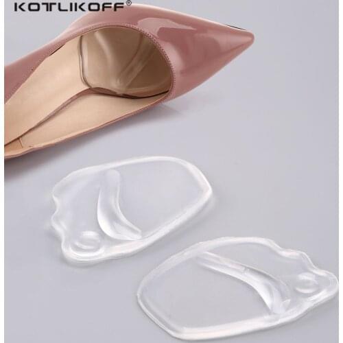 Silicone Gel Forefoot Insole Shoes Pads High Heel Soft Orthopedic Insole Anti-Slip Foot Protection Foot Cushions Pain Relief