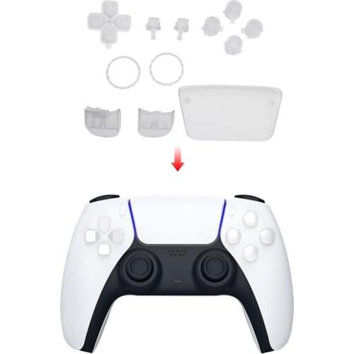 Game Handle Replacement Key Gamepad Button For PS5 DualSense Handle Transparent Button Set For PS5 Accessories