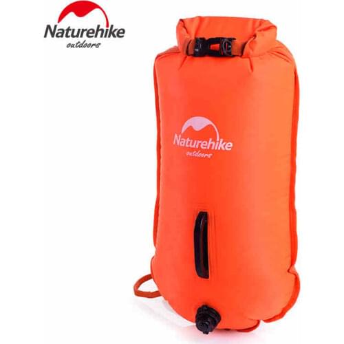 Naturehike Nylon Trekking Drifting Seal Waterproof Bag Double Airbag Floating Thicken Safety Swimming Bags Canoe Kayak Storage