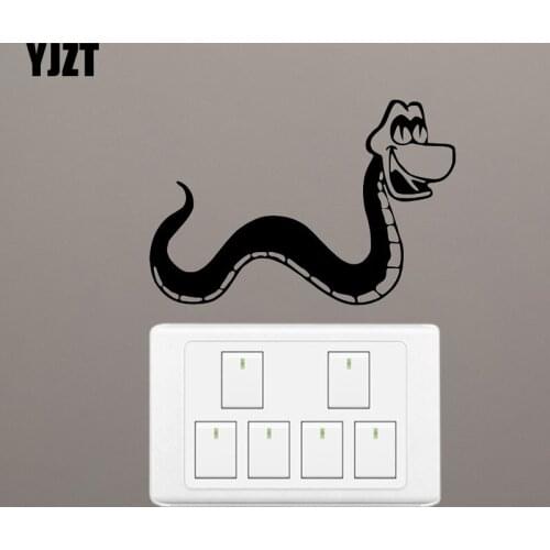 YJZT Animal Snake Home Room Decor Cartoon Art Creative Wall Decal Vinyl Switch Sticker 17SS0440