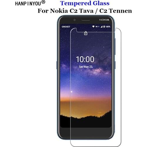 For Nokia C2 Tava Tempered Glass 9H 2.5D Premium Phone Screen Protector Film For Nokia C2 Tennen 5.45"