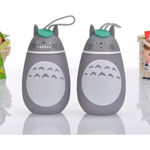 1PC Water cup cute Totoro cartoon Vacuum Flasks Mug Stainless steel Thermocup Water Bottle Kids Gift cup Vacuum smile surprise