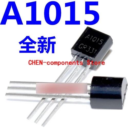 100pcs Brand new A1015 2SA1015 TO-92 straight Insert Triode