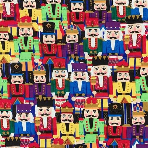 110*50cm soldier cotton Fabric Girl boy shirt skirt Diy Handmade Craft Bedding Home Cloth Purse Quilt