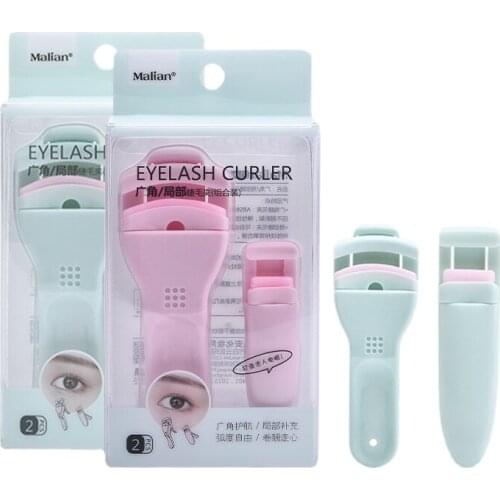 2 Colors Wide-Angle Partial Protable Colorful Eyelashes Curler Tweezer Curling Eye Lashes Clip Cosmetic Beauty Makeup Tool