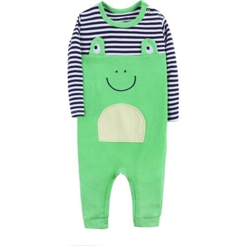 2021Baby Rompers Boys Girls Set Children Clothing Suit Baby Body Suits Kawaii Animal Pattern Newborn Jumpsuit