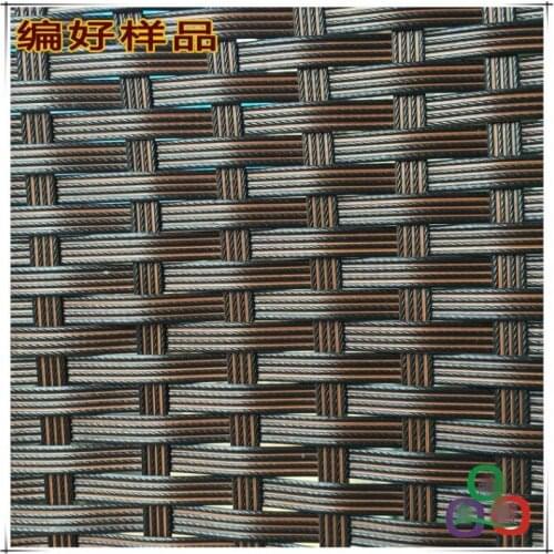 500G 70M Coffee Color Four Lines Flat Synthetic Rattan Weaving Material Plastic Rattan For Knit And Repair Chair Table Etc