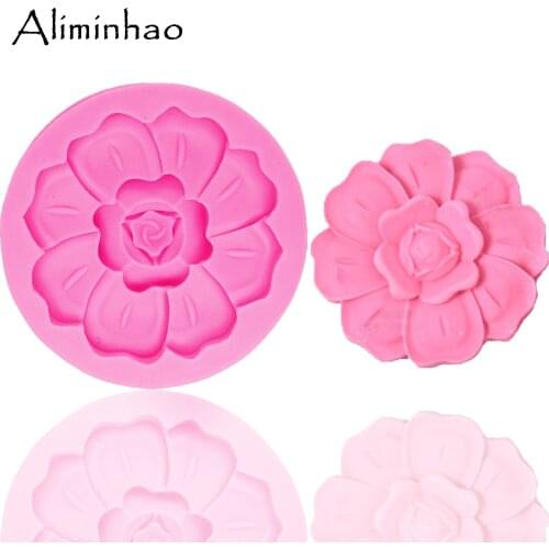 B1349 flower Resin Clay Soap Mold Silicone Mold Sugarcraft dessert Candy Chocolate Molds Fondant Cake Decorating Tools