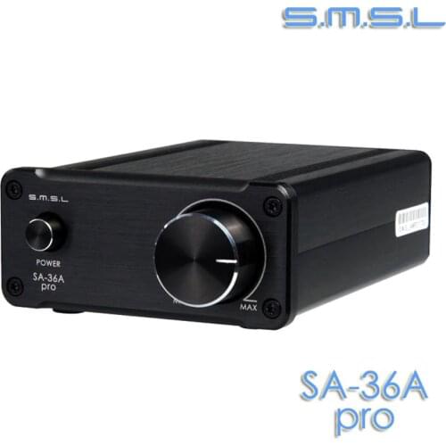 SMSL SA-36A Pro 30W*2 TDA7492PE Digital Power Amplifier Black Color+ 15V Power Adapter