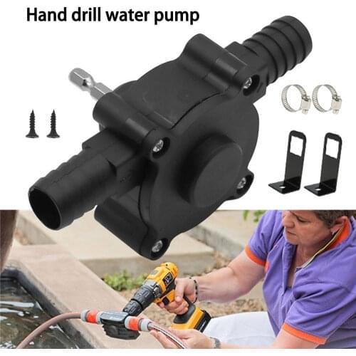 Drill Water Oil Pump Portable Manual Electric Drill Drive Self Priming Pump Home Garden Powered Fish Tank Water Transfer Pumps