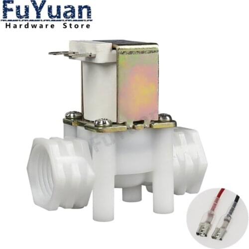 G1/2 Internal Threaded Plastic Solenoid Valve DN15 RO Water Inlet And Drain Valve DC12V DC24V AC220V