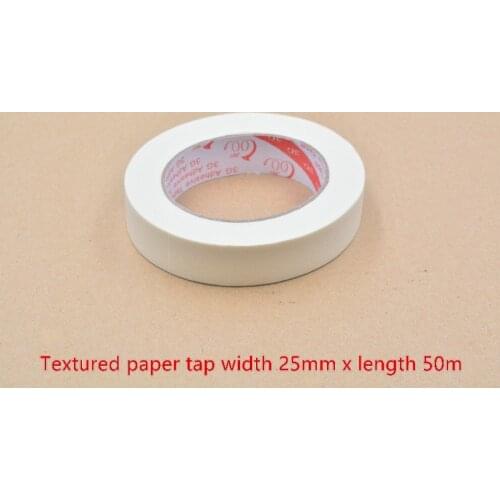 Textured paper tap self-adhesive tape width 25mm length 50m 1pcs