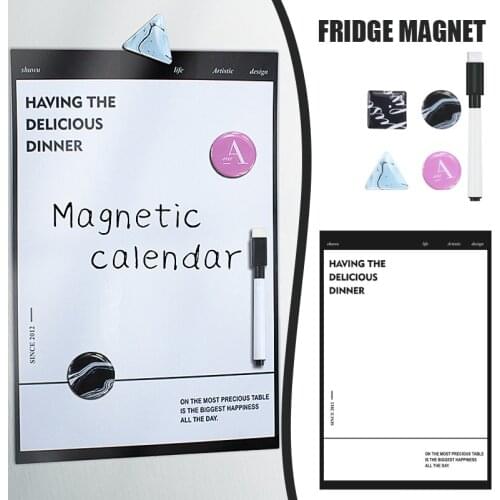 Magnetic Whiteboard Fridge Magnets Kit Water-Proof Damp-Proof Durable Useful Convenient Fluent Writing Suit for Fridge SCIE999